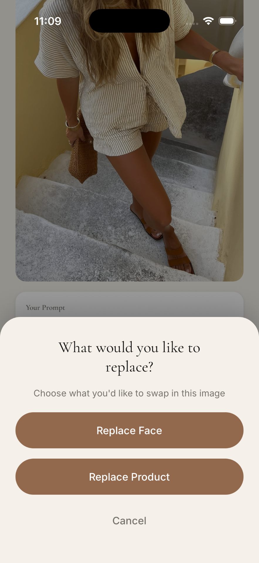 Choose what to replace